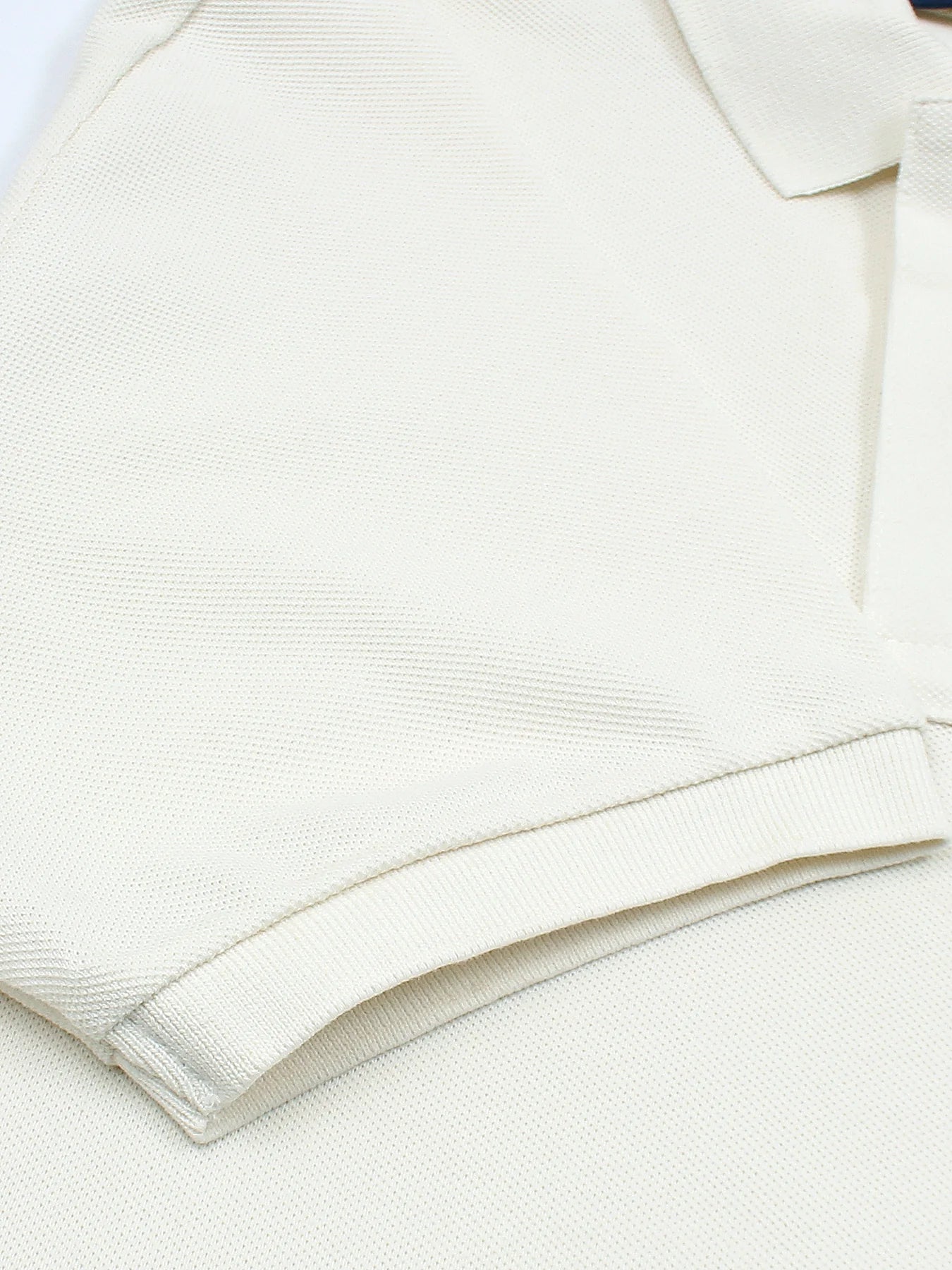 Tommy Premium Self Emb Polo Shirt (Off-White)
