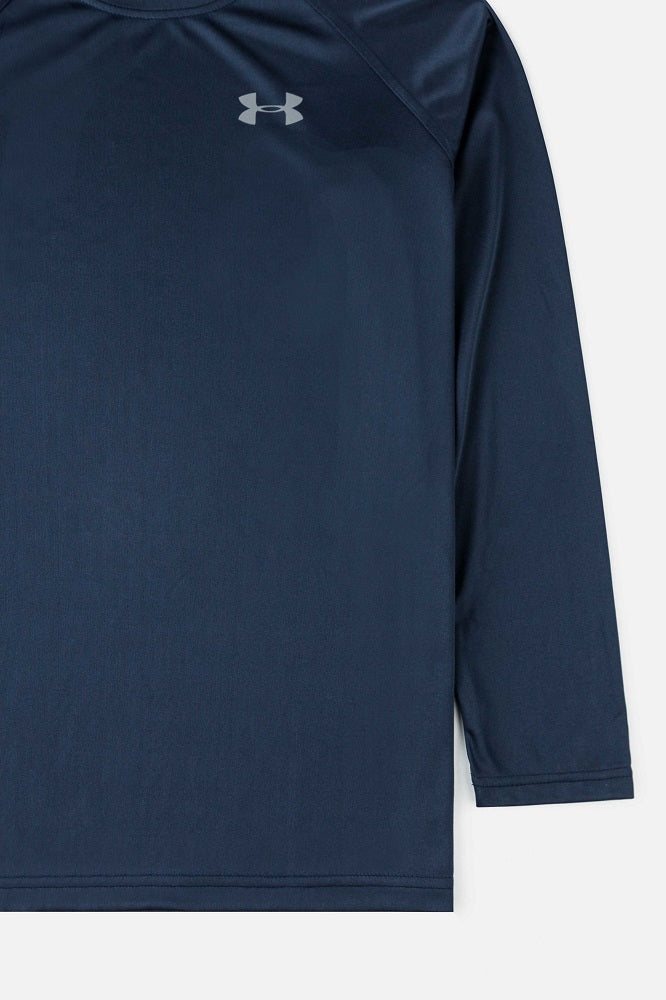 UA Premium  Dri Fit Full Sleeves T-Shirt (Navy Blue)