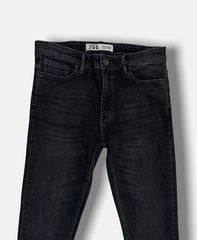 Z.A.R.A Slim Fit Denim Jeans Charcoal Black