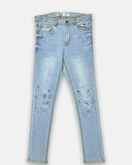 Z.A.R.A Skinny Fit Denim Jeans Paint Splash