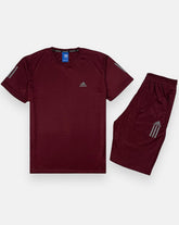 ADDAS Premium Dri-Fit Tracksuit (Maroon)