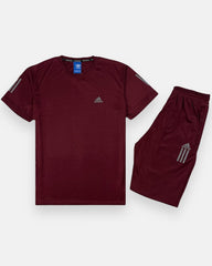 ADDAS Premium Dri-Fit Tracksuit (Maroon)