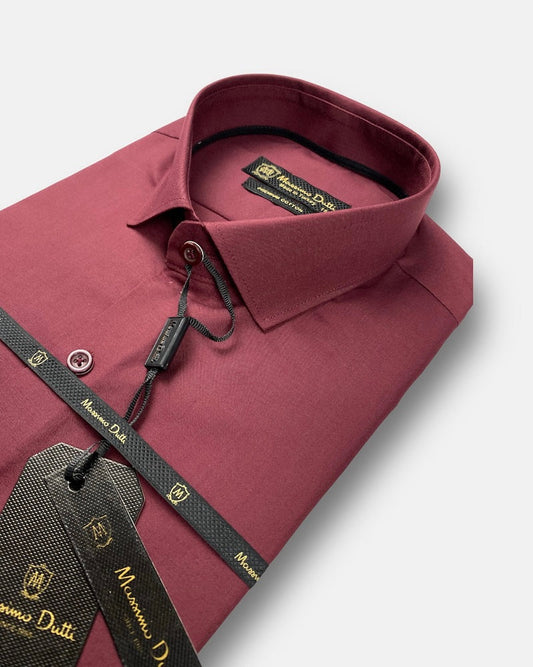 Mussimo Duti Imported Formal Shirt (Maroon)