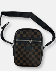 L.V Imported Cross Body Bag Brown 8007