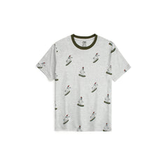 ZR PREMIUM KIDS SURFING T-SHIRT (HEATHER GREY)