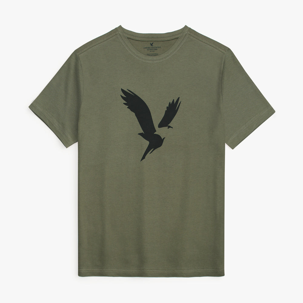 Amrcn Eagle Premium Cotton T-Shirt (Green)