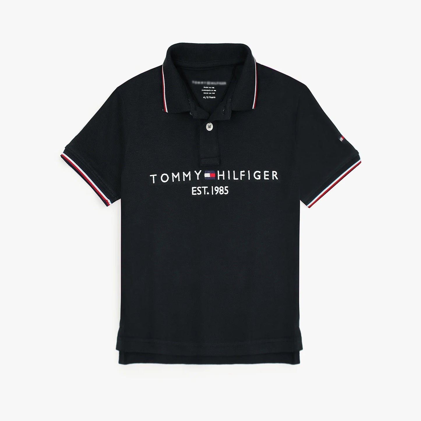 TH Kids Premium Tipping Polo Shirt (Black)