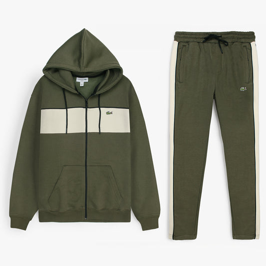 LCSTE Imported Cotton Fleece Tracksuit (Olive&Stone)