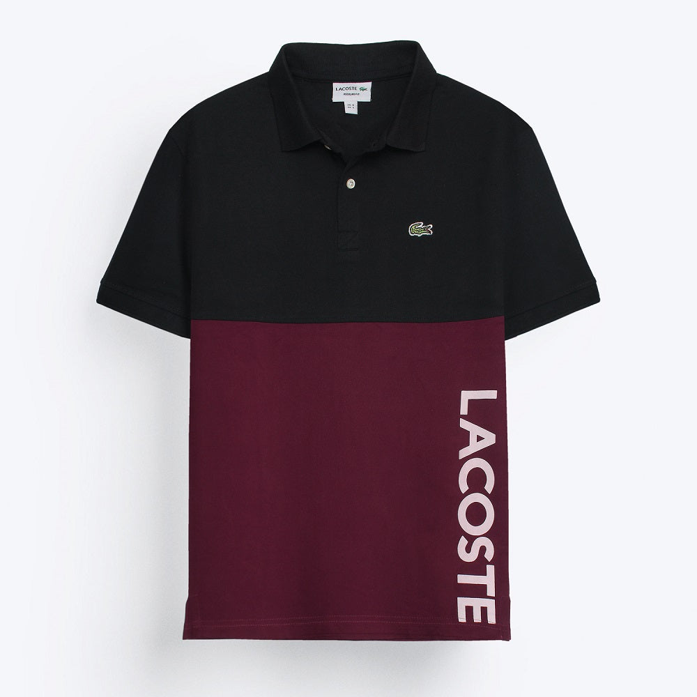 LCSTE Paneled Polo Shirts (Maroon Black)