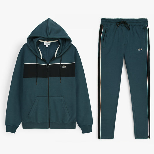 LCSTE Imported Cotton Fleece Tracksuit (Teal&Black)