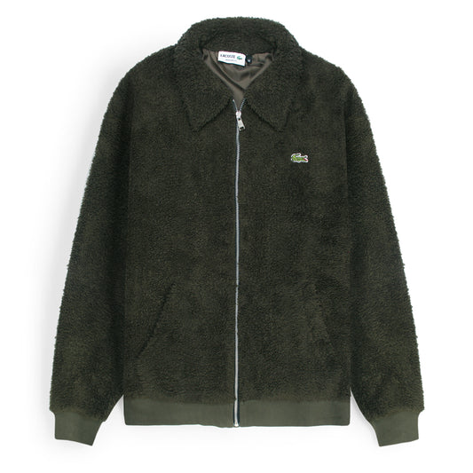 Lcste Imported Sherpa Zipper Jacket (Olive Green)