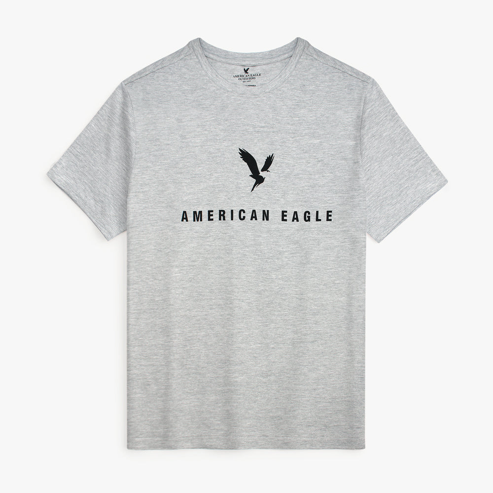 Amrcn Eagle Premium S/L Cotton T-Shirt (Heather Grey)