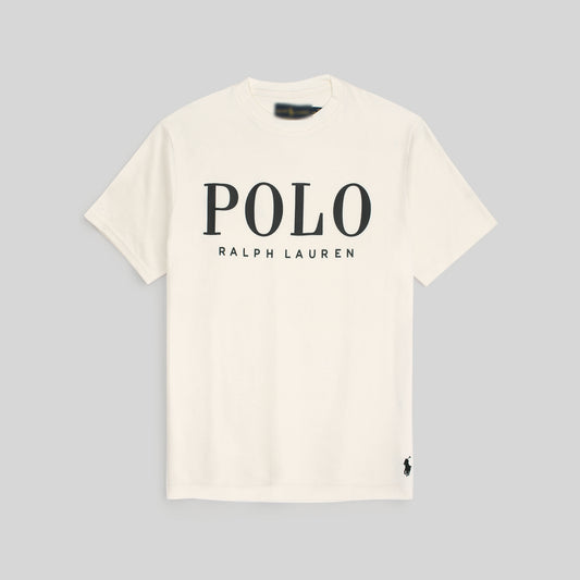 RL PREMIUM WAFFLE LOGO PONY T-SHIRT (OFF-WHITE)