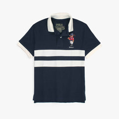 RL Kids Premium Paneled Bear Polo Shirt (Navy blue)