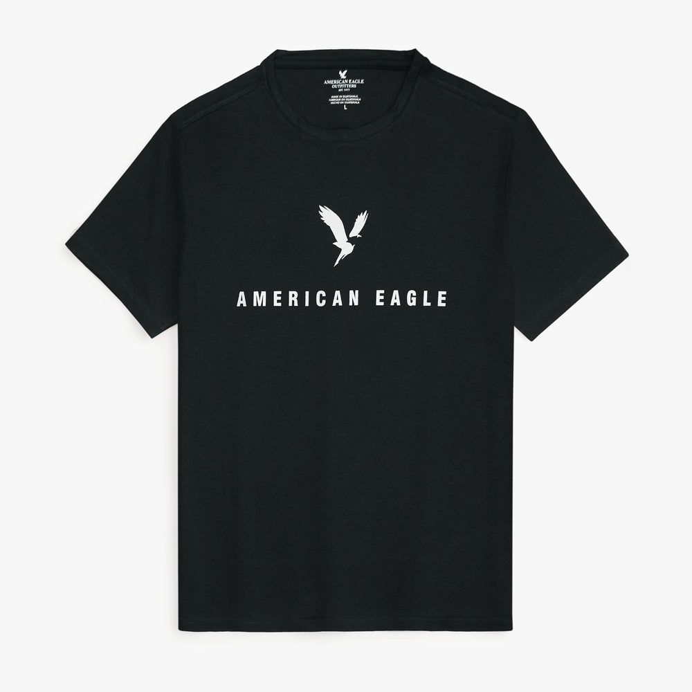 Amrcn Eagle Premium S/L Cotton T-Shirt (Black)