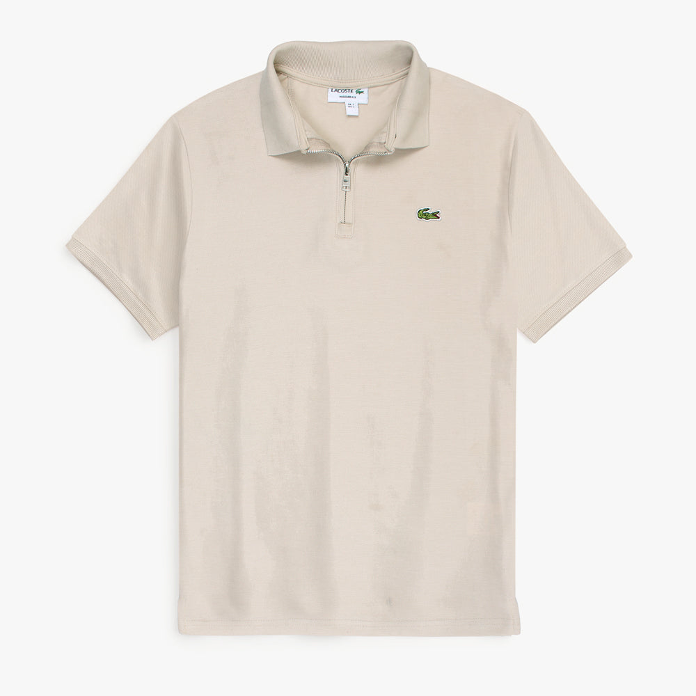 LCSTE Premium Zip Up Polo shirt (Stone)