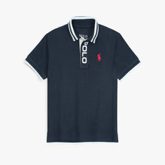 RL Kids Premium Placket Polo Shirt (Navy Blue)