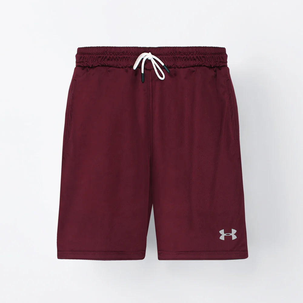 UA PREMIUM MEN'S DRI-FIT TRANING SHORTS (MEHROON)