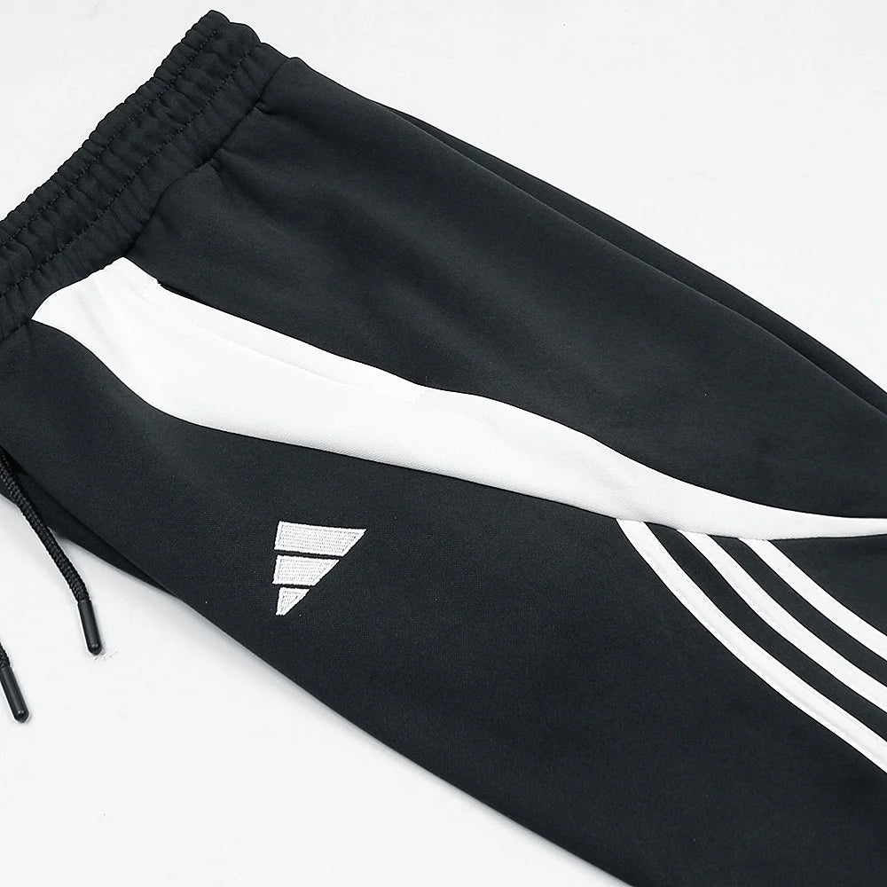 ADDAS Imported Tiro Piping Quarter Zip Tracksuit (Black)