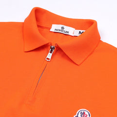 MNCLR Premium Zip Up Polo shirt (Orange)