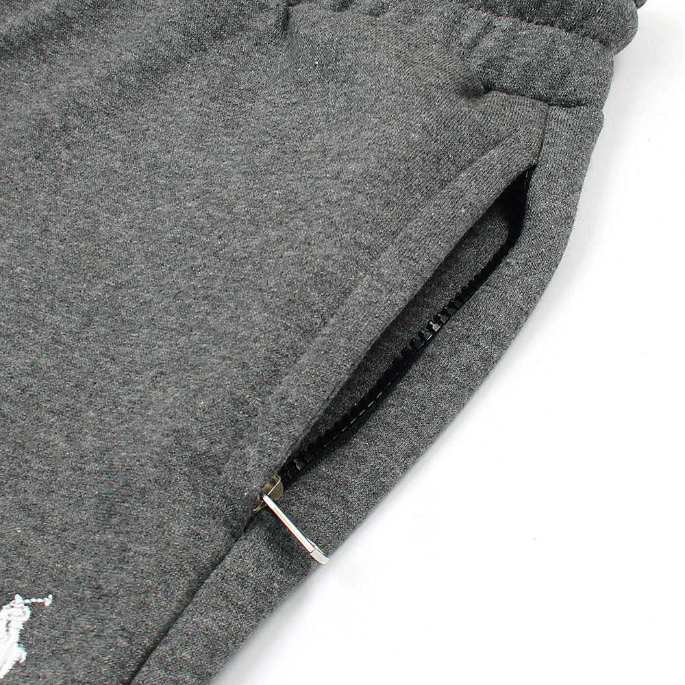 RL Premium Small Pony Cotton Fleece Tracksuit (Charcoal Grey)