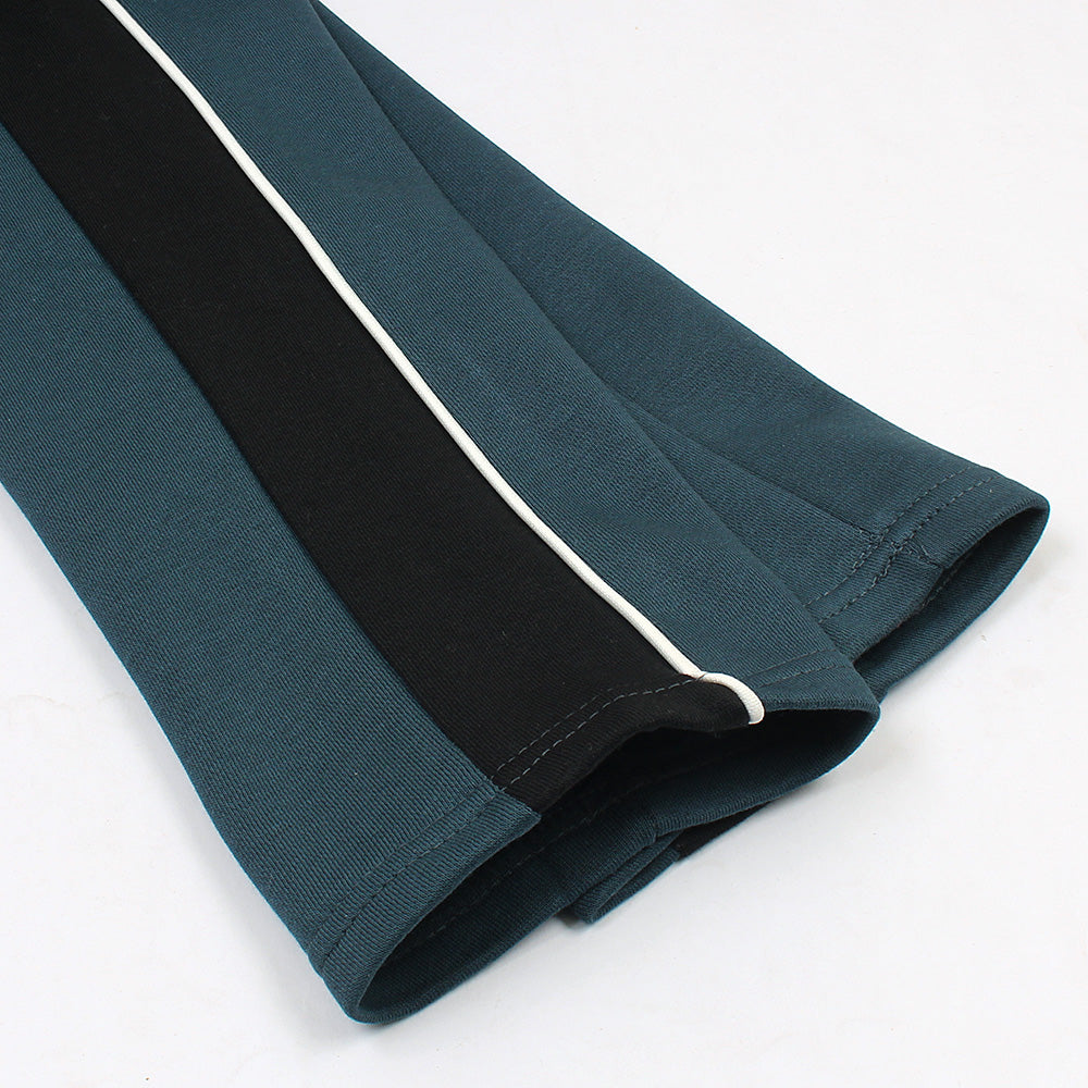 LCSTE Imported Cotton Fleece Trouser (Teal&Black)