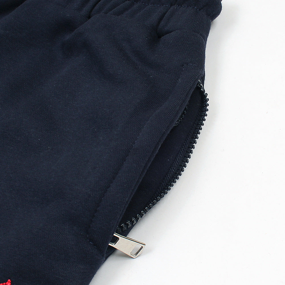 RL Premium Small Pony Cotton Fleece Tracksuit (Navy Blue)