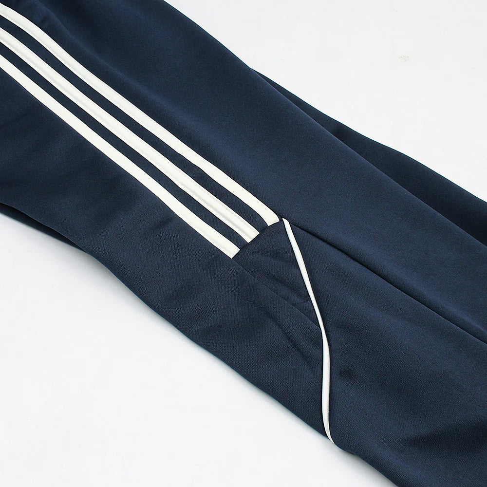 ADDAS Imported Piping-Fleece Tracksuit (Navy Blue)