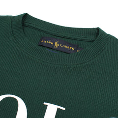 RL PREMIUM OVERSIZED WAFFLE LOGO PONY T-SHIRT (GREEN)