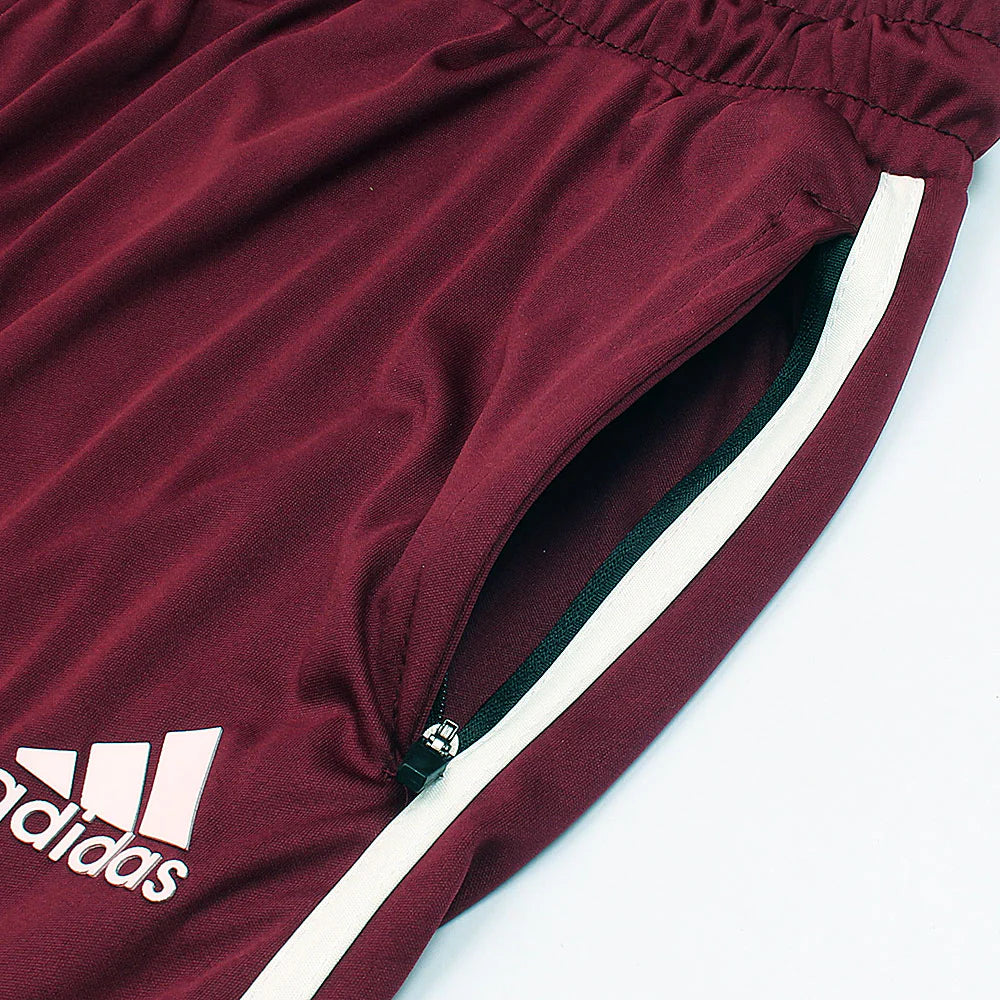 ADDAS Premium Dri-fit Tracksuit T5 (Maroon)