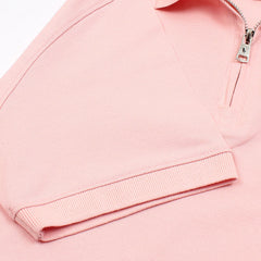 RL Premium Small Pony Zip Up Polo shirt (Pink)