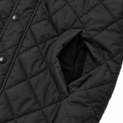 ZR12 PREMIUM DIAMOND QUILT PUFFER JACKET (BLACK)