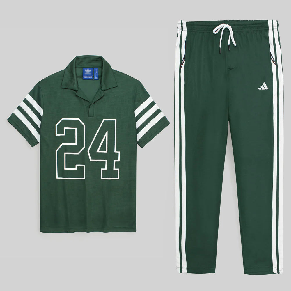 ADDAS PREMIUM INSPIRED 24 V NECK TRACKSUIT (GREEN)