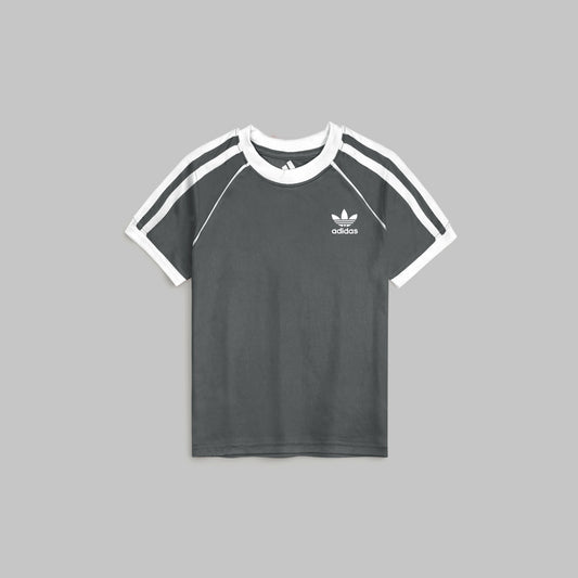 ADDAS PREMIUM KIDS PIPING DRI FIT TWINSET (DARK GREY)
