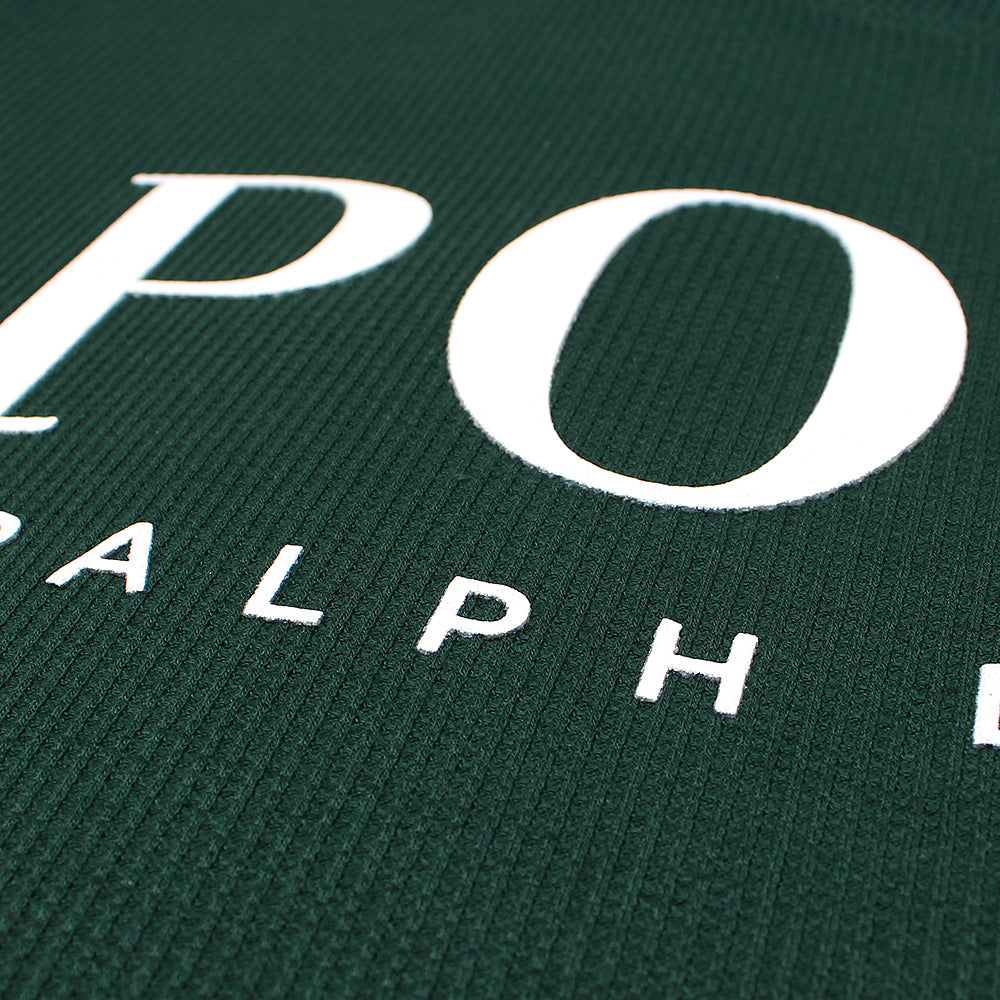RL PREMIUM OVERSIZED WAFFLE LOGO PONY T-SHIRT (GREEN)