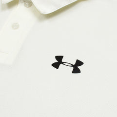 UA Imported Mesh Dri Fit Polo Shirt (Off-White)