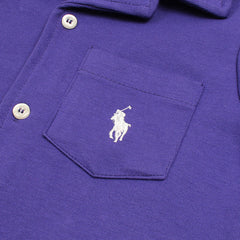 RL PREMIUM KIDS CUBAN COLLAR CASUAL SHIRT (PURPLE)