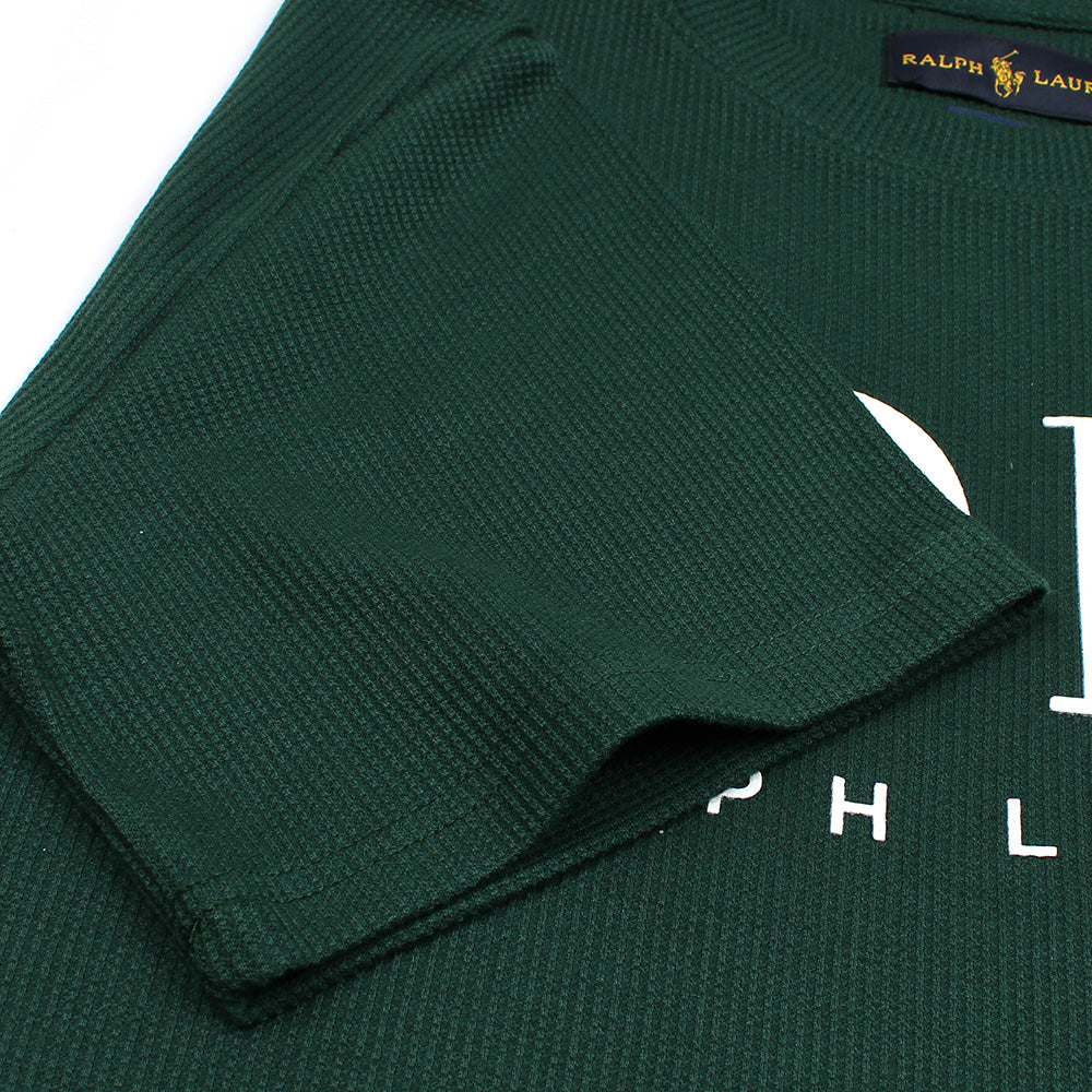 RL PREMIUM OVERSIZED WAFFLE LOGO PONY T-SHIRT (GREEN)