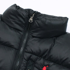 RL IMPORTED HANDWOVEN GORHM DOWN VEST JACKET (BLACK)