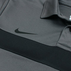 NKE PREMIUM MESH DRI-FIT PANALED POLO SHIRT (GREY/BLACK)
