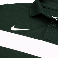 NKE PREMIUM MESH DRI-FIT PANALED POLO SHIRT (GREEN)