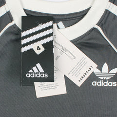 ADDAS PREMIUM KIDS PIPING DRIFIT T SHIRT (DARK GREY)