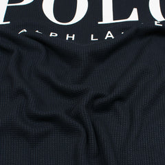 RL PREMIUM OVERSIZED WAFFLE LOGO PONY T-SHIRT (NAVY BLUE)