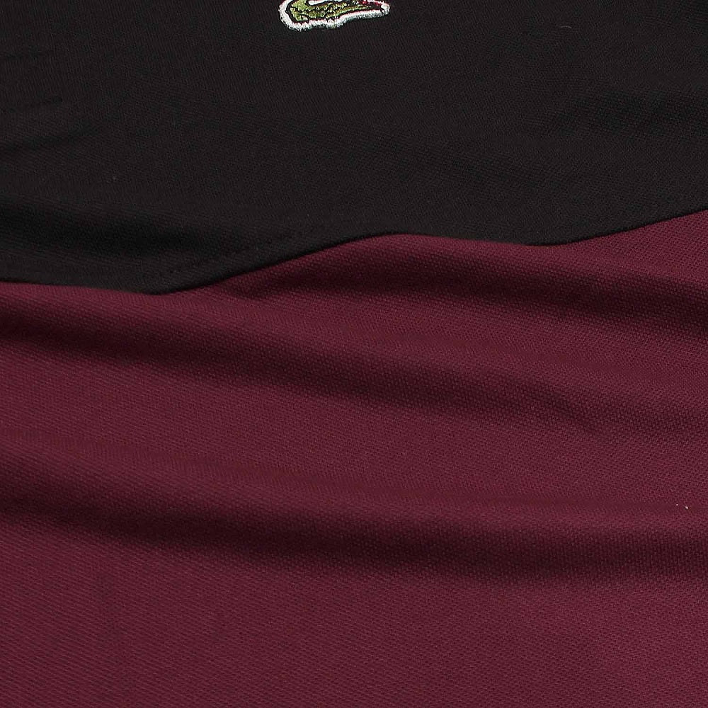 LCSTE Paneled Polo Shirts (Maroon Black)