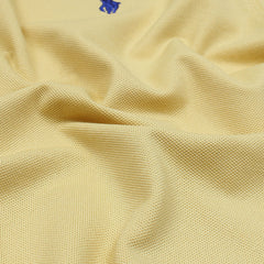 RL Premium Small Pony Zip Up Polo shirt (Yellow)