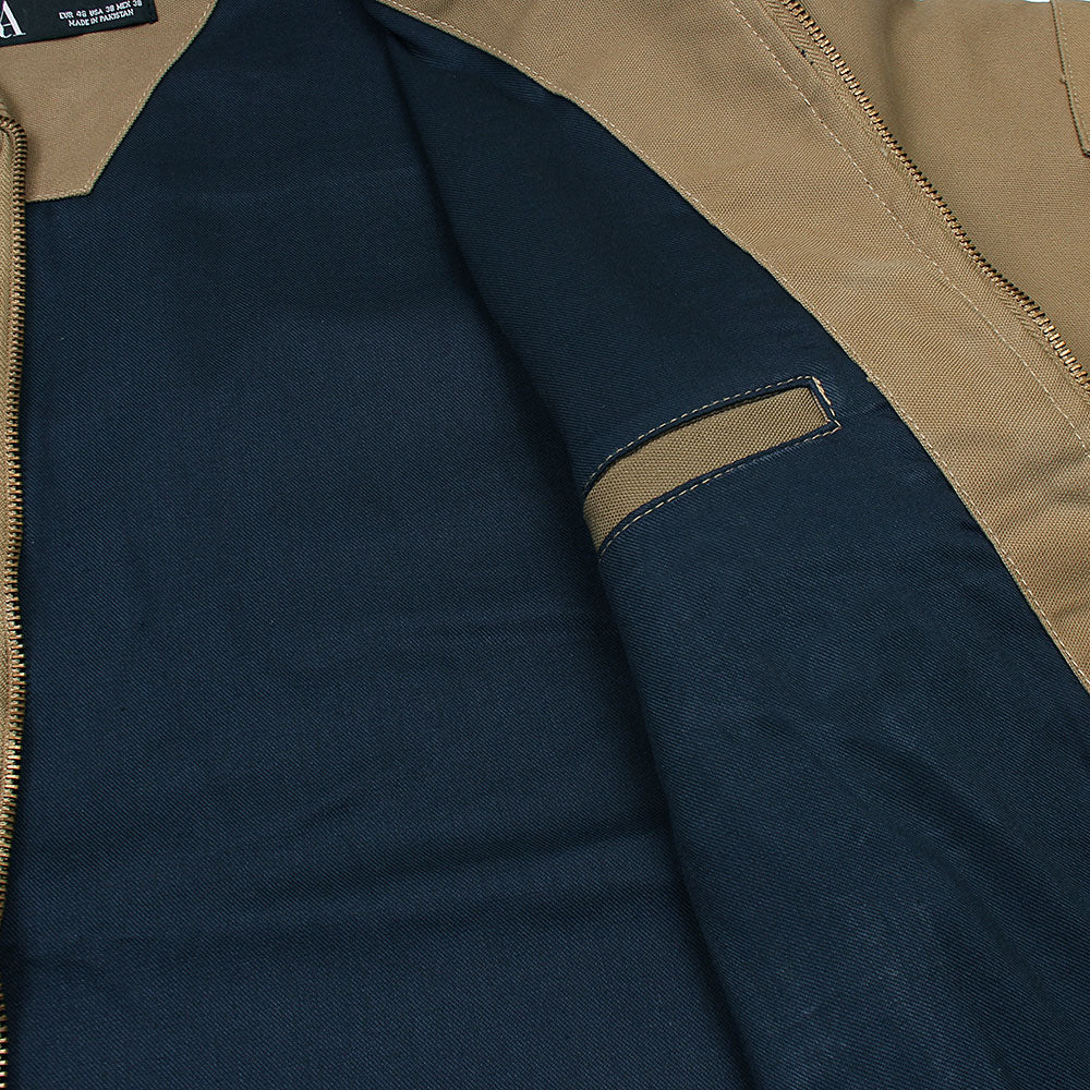 Z.A.R.A Premium Cotton Twill Jacket (Khaki)