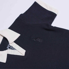 RL PREMIUM KIDS V NECK POLO SHIRT (BLACK SEA)