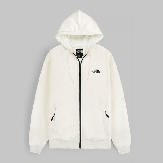 NF Imported Polyester Fleece Tracksuit (White)