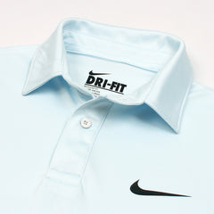 NKE PREMIUM DRI-FIT PIPING POLO SHIRT (SKY BLUE)