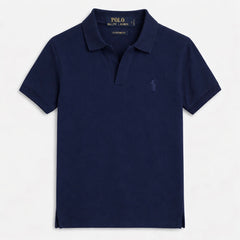 RL SMALL PONY MEN'S JHONY COLLAR POLO SHIRT (NAVY BLUE)